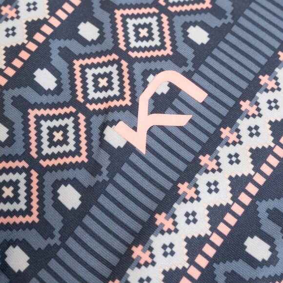 Kari Traa Long Sleeve Top Activewear Thermo Base Layer Lune Gray Pink Medium - Picture 7 of 14